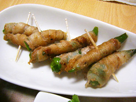 シシトウ豚肉巻き