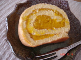 かぼちゃのロールケーキ