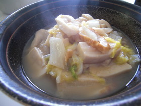 ◆白菜と高野豆腐の煮浸し