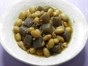 ヘルシー☆ツナ入り大豆とこんにゃくの煮物