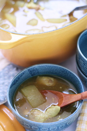 冬瓜と豚肉のとろ~りカレースープ
