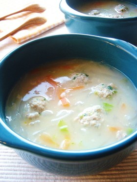 大根たっぷり☆中華風ホワイトスープ