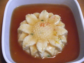 お花のお豆腐ハンバーグ