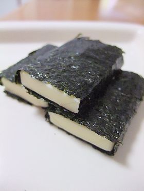酒の肴に磯辺チーズ