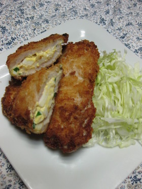 たまごサンドとんかつ。