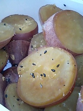 幸せ～☆ほっくほくのサツマイモの甘煮♪