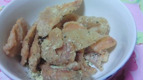 レンジdeとり皮のから揚げ