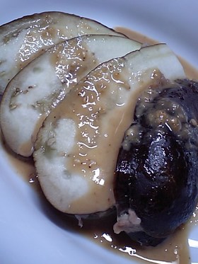 茄子の豚肉はさみ蒸し