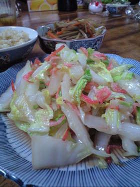 やさしい白菜の炒め物
