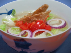 極み！爽やかな白菜チキン春雨スープ