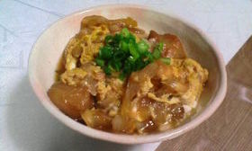 お麩の卵とじ丼♬
