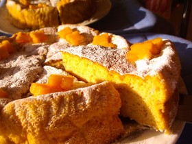 ✿秋色・柿のふわふわケーキ✿