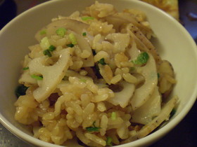 れんこんの炊き込みご飯