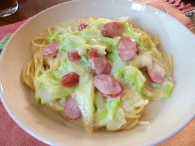 余った粉ミルク缶消費に!クリームパスタ