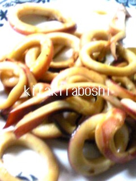 簡単♪美味しい♪満足♪めんつゆでイカ炒め