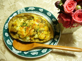 とろっと美味しい米茄子グラタン