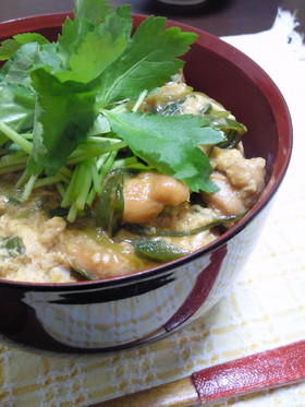 香ばしい？！とろっと卵の親子丼