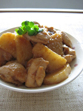 鶏肉と長芋の照り煮