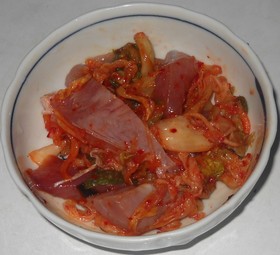 超簡単！カツオのキムチ和え