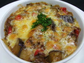 挽肉と茄子のホワイトカレードリア