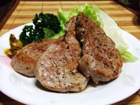 豚ヒレの粒マスタード