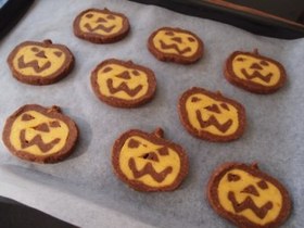 ハロウィンにかぼちゃクッキー