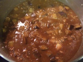 夏！なすと豚ひき肉のカレー