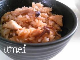 おでんの汁で炊き込みご飯～♪