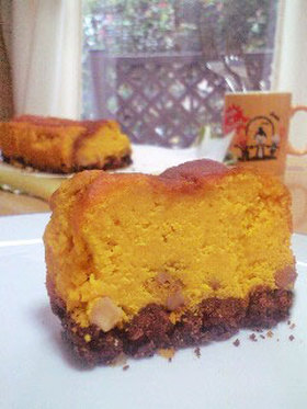 秋満喫♪南瓜と木の実のケーキ