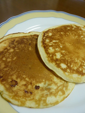 休日の朝に♪朝食パンケーキ