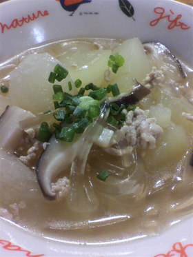 冬瓜とくずきりのとろとろスープ☆