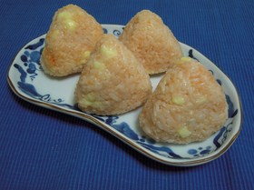 明太子とチーズおにぎり