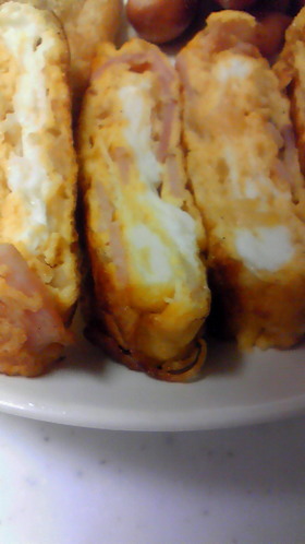 お弁当に♪玉ねぎとベーコンの卵焼き