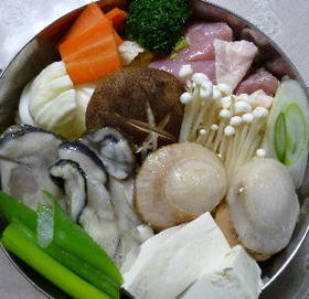 まろやかカレー鍋:寄せ鍋風