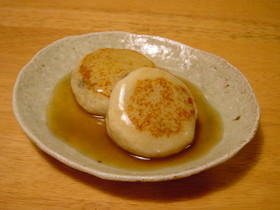 挽肉あん入り♡れんこんもち