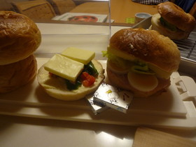 濃い味チーズでベーグル