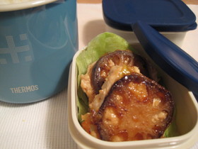 ☆お弁当に☆つくねバーグの挟み焼き