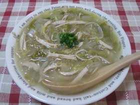 高たんぱく低カロリー！白菜と鶏のスープ♪