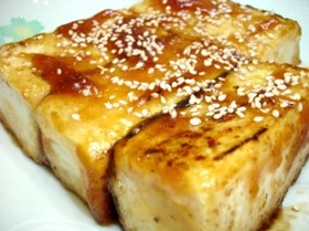 豆腐のこってり生姜焼き風