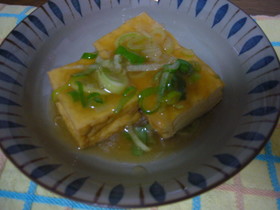 簡単☆厚揚げ！揚げ出し豆腐風♪