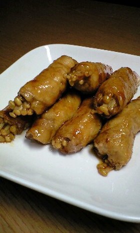 ポン酢しょうゆで仕上げる！えのきの豚肉巻