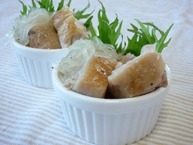 鶏肉と春雨のレモン炒め