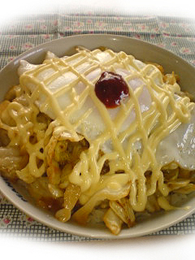 簡単！ランチにキャベたま丼☆