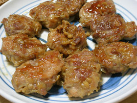 エノキ入り豚小間団子 お弁当のおかず