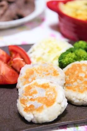 ✿はんぺんと蓮根のもちシャキ焼き✿