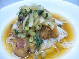 あったか唐揚げそうめん