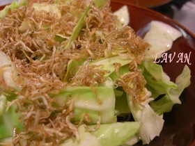 じゃこのせキャベツのサラダ