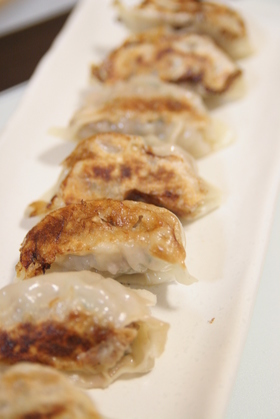 蓮根とセロリの餃子