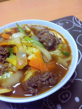 冷蔵庫の残り物で簡単カレーうどん