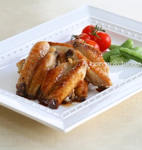 調味料は２つ！簡単手羽先の甘辛照り焼き